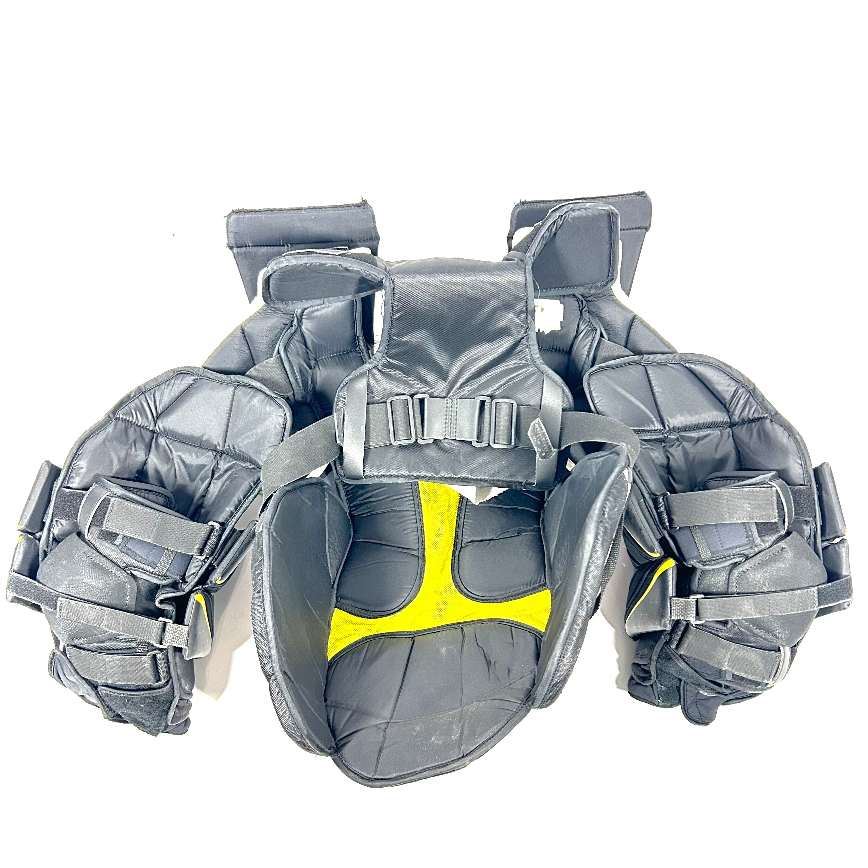 CCM AXIS - Plastron de gardien de but Pro Stock d'occasion (noir)